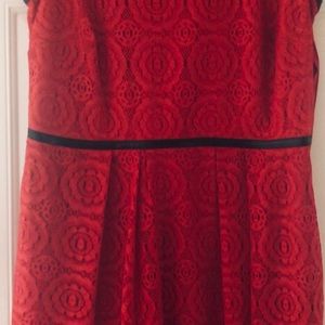 Red lace dress by Enfocus Women